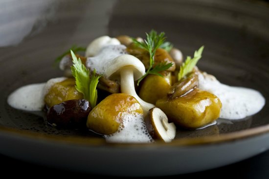 Duck foie gras, gnocchi, Tanti restaurant, Budapest