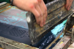 Silkscreen printing at Printa, Jewish district, Budapest