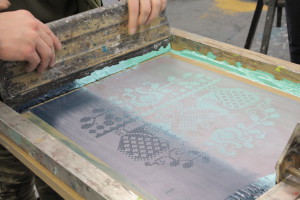 Silkscreen printing at Printa, Jewish district, Budapest