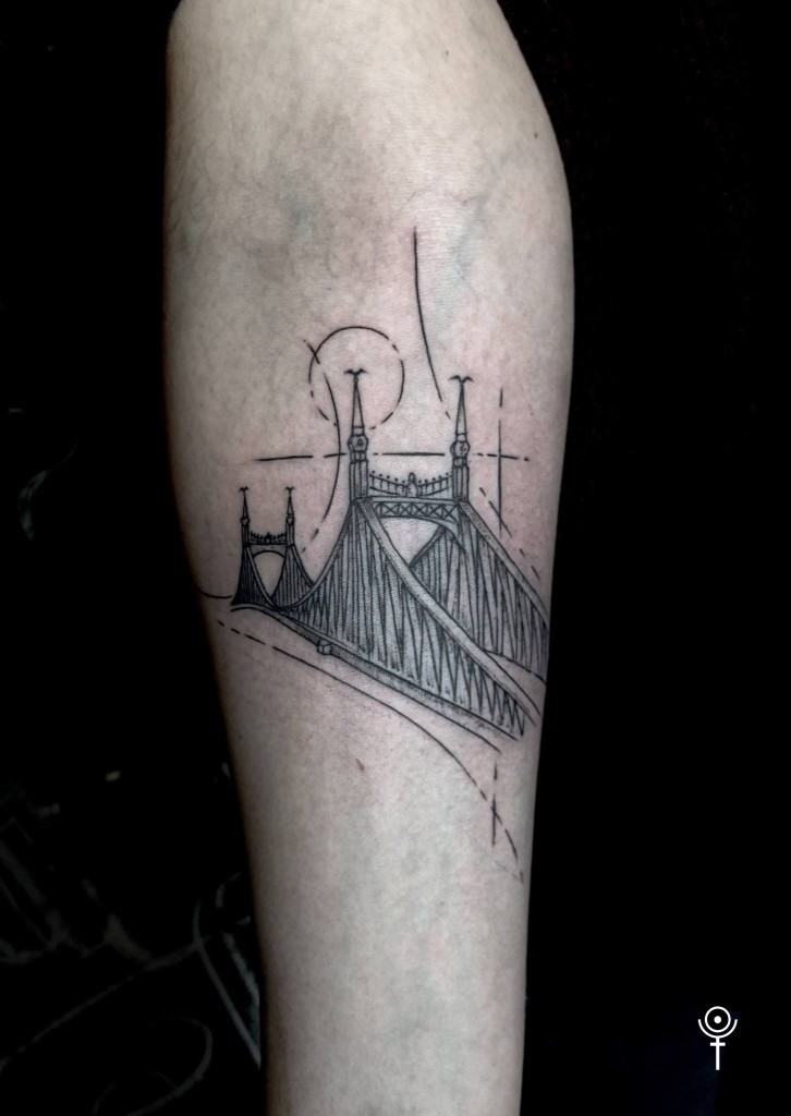 Liberty Bridge Tattoo by Gábor Zólyomi