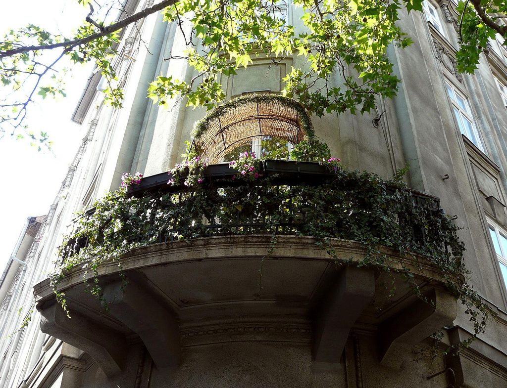 A balcony in Budapest