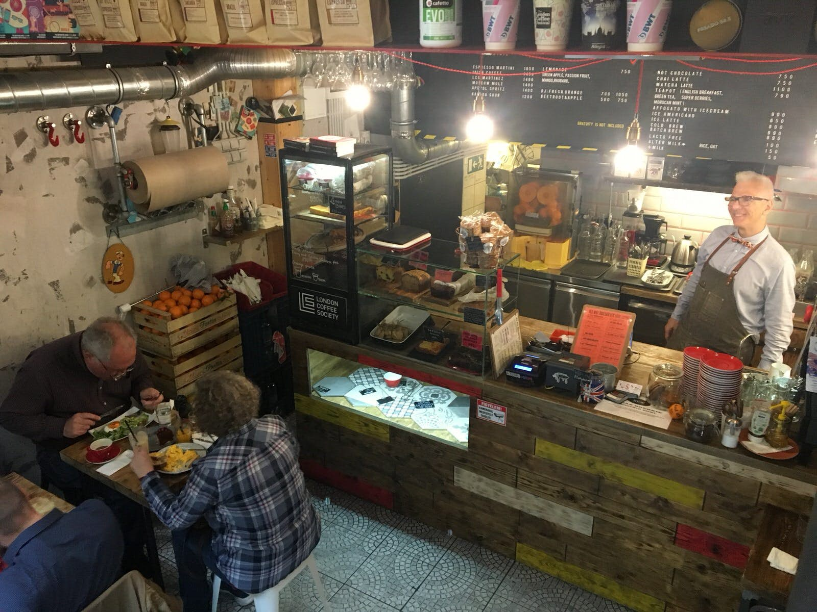 The interior at London Coffee Society