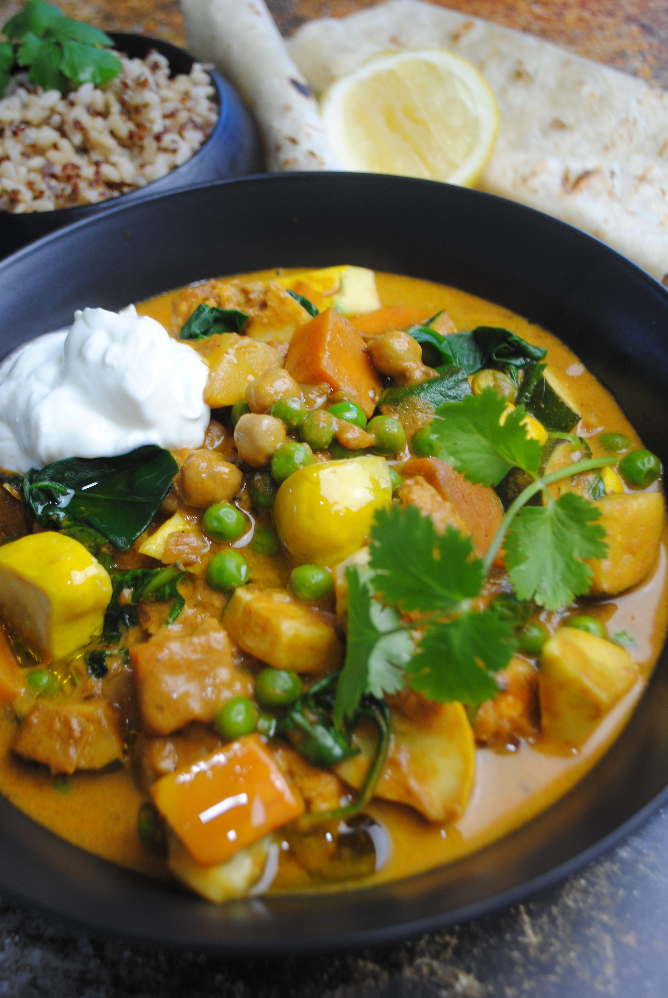 Vegetable curry at Beszálló