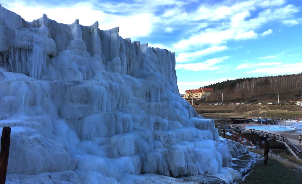 The salt hills of the Egerszalók Thermal Baths