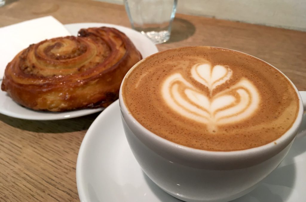 Coffee and pastry by Espresso Embassy 