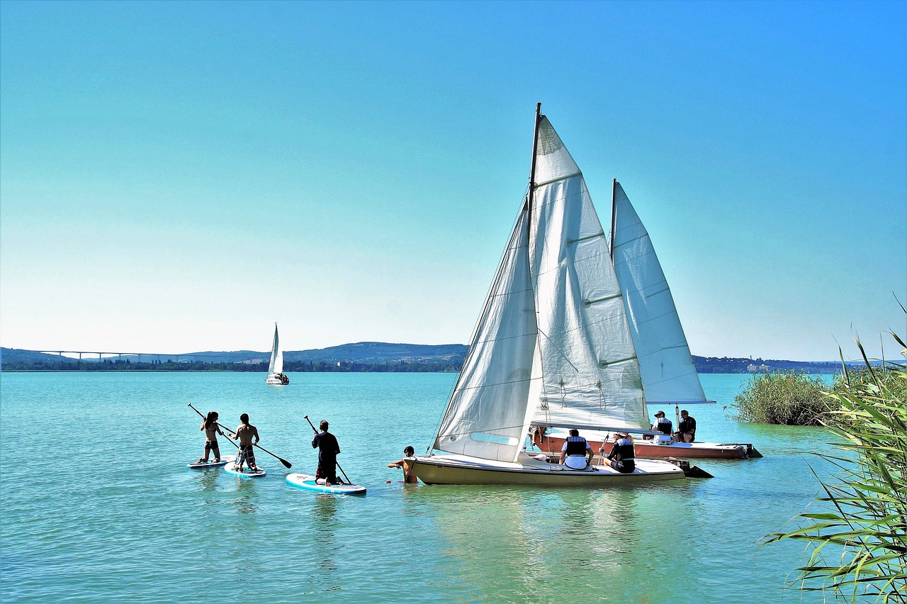 Sailing on Lake Balaton