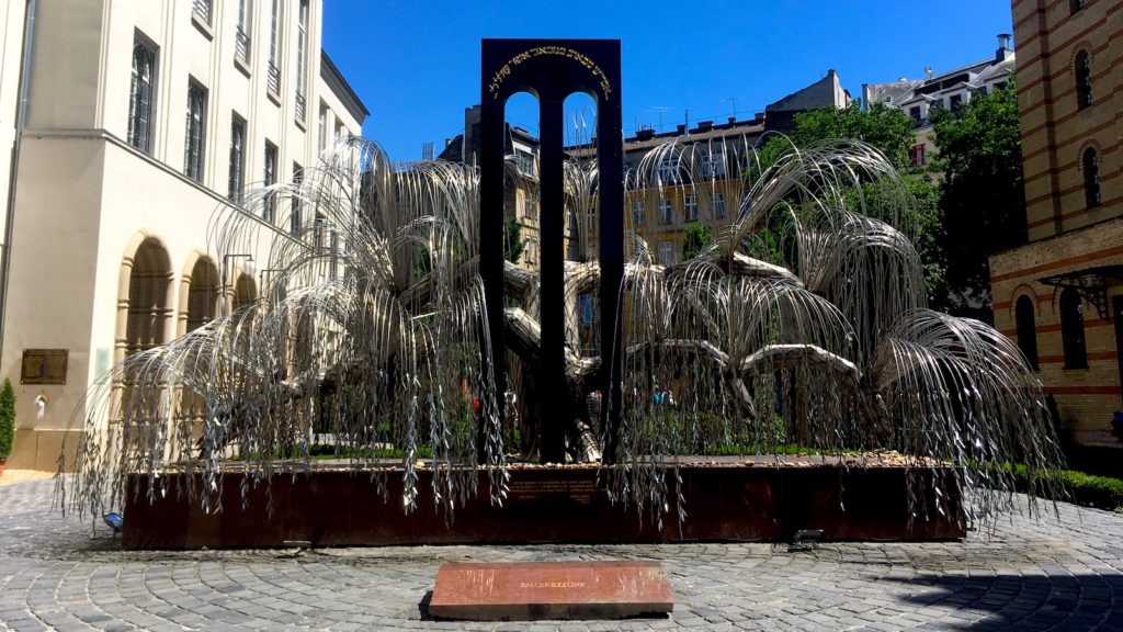 The tree of life, Holocaust monument in the garden of the Great Synagogue in Budapest - Budapest Private Jewish Heritage Tour