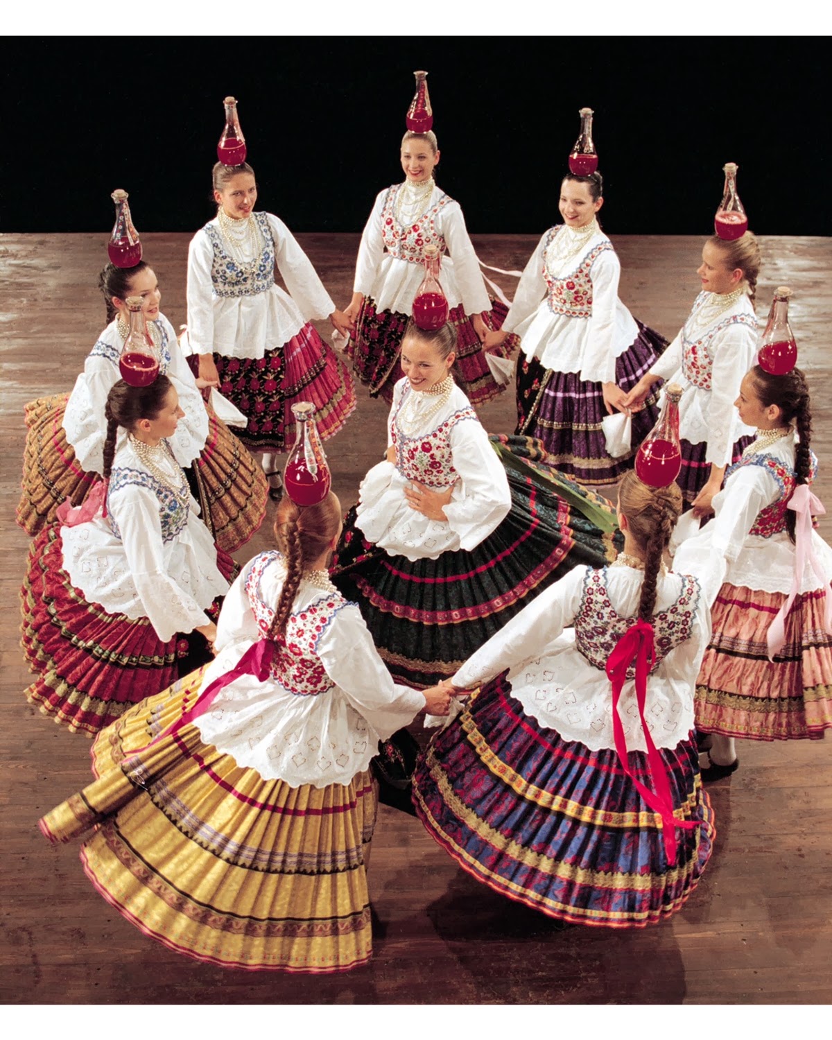 Hungarian folk dancers