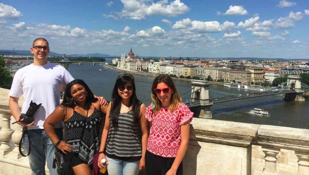 Starr and her friends on a 101 Tour with Judit