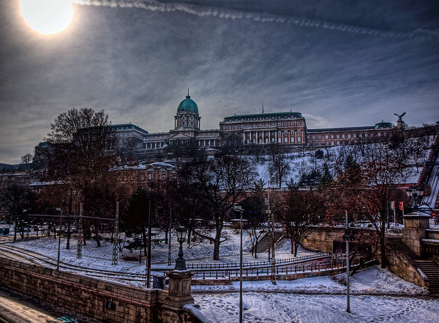 Snow in the Buda castle